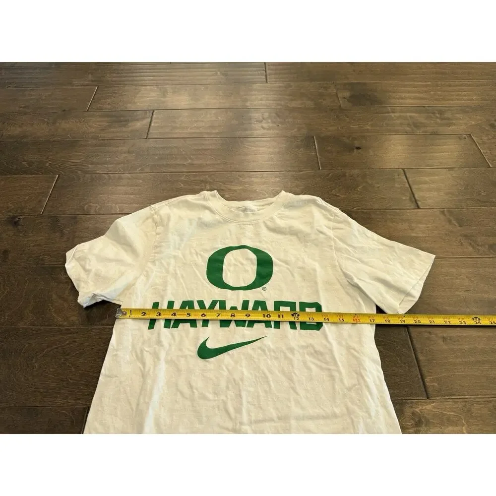 Nike Mens White Oregon Ducks Hayward Field Short Sleeve T-Shirt Size S Small